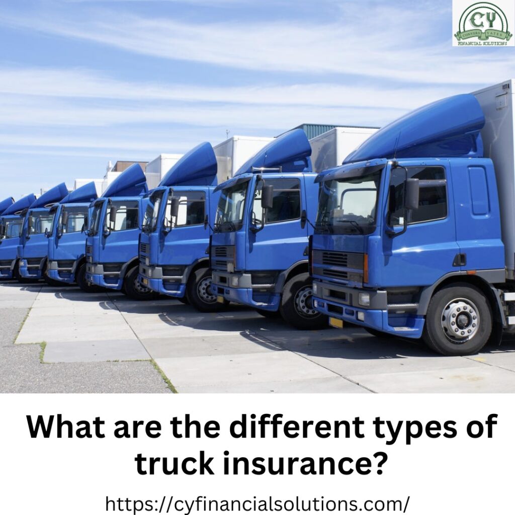 Different types of truck insurance