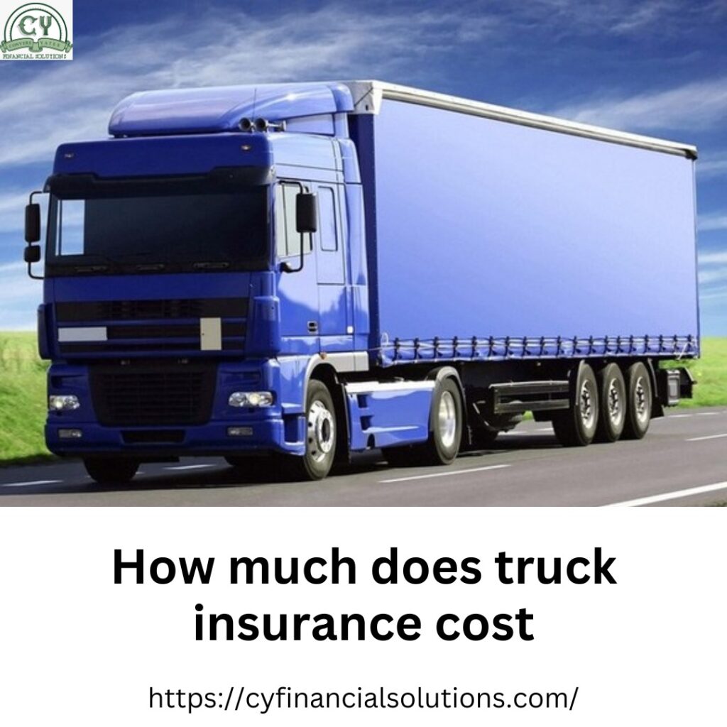 How much does truck insurance cost